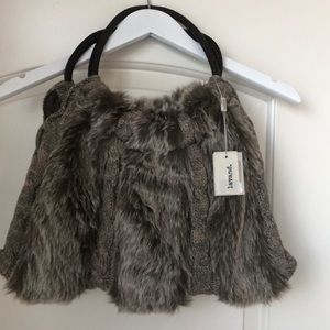 Fur and knitted handbag!